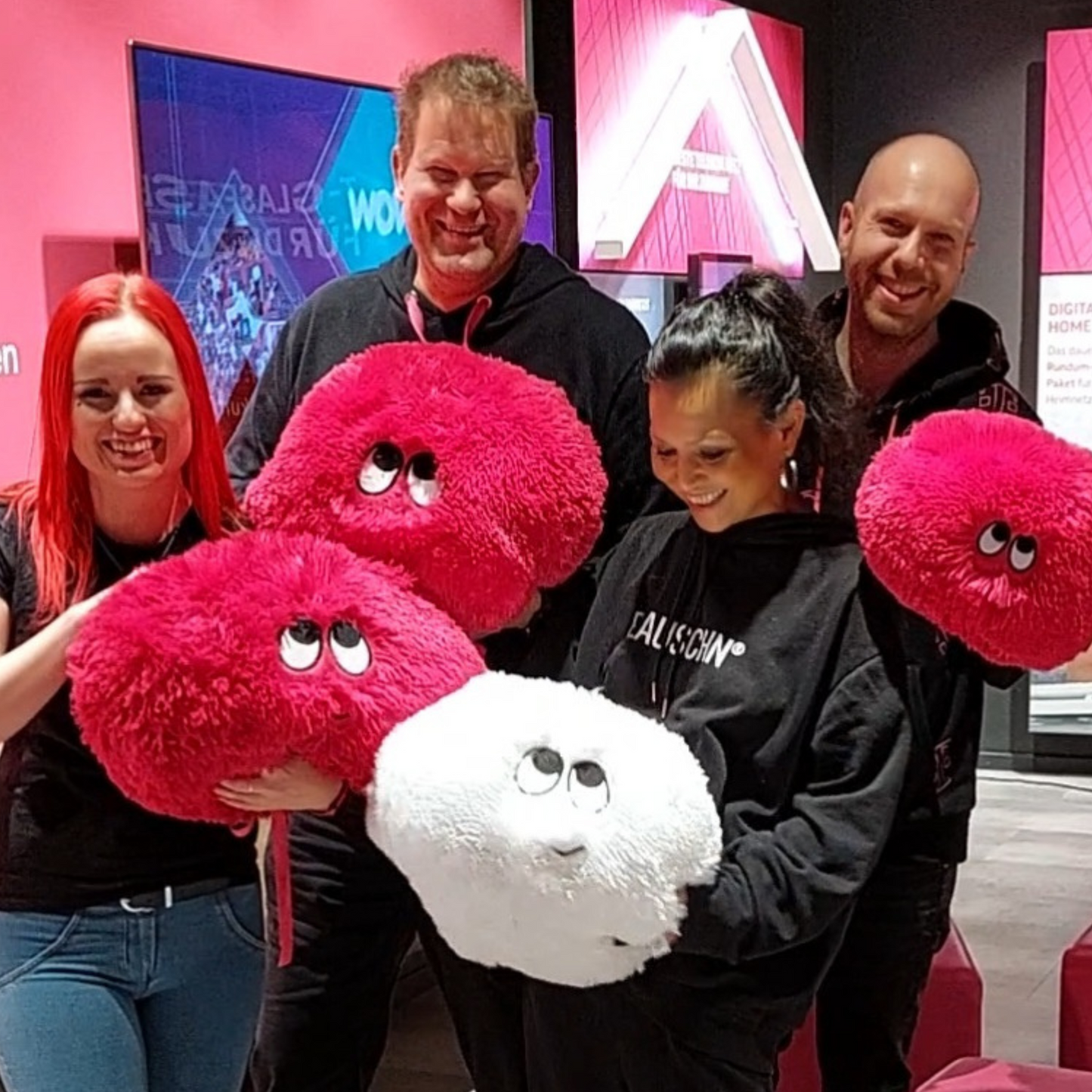 buddyFLAUSCHN pink - Botschafter für liebevolles Miteinander