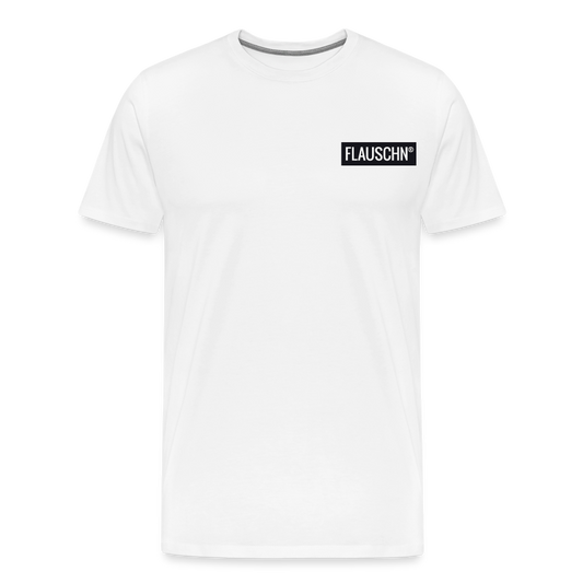 Männer Premium T-Shirt - FLAUSCHN small - Weiß