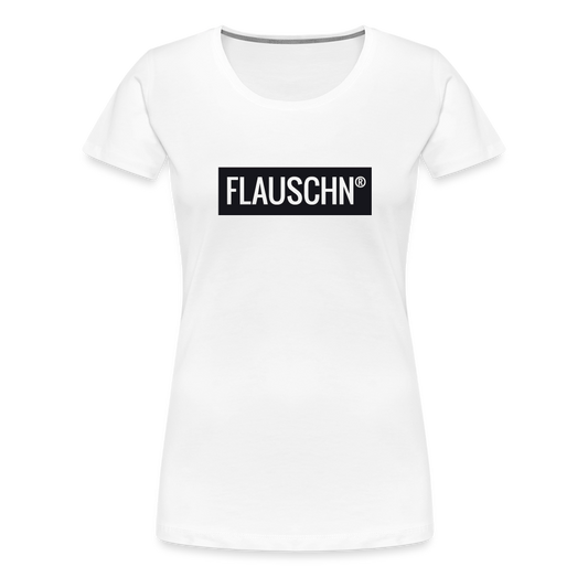 Frauen Premium T-Shirt - the message - Weiß